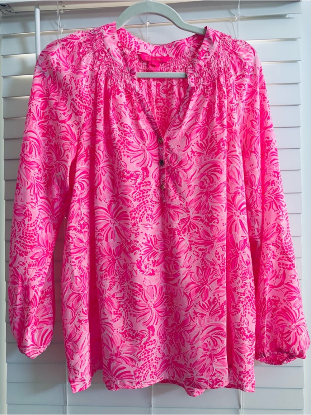Lilly Pulitzer Elsa silk top size S